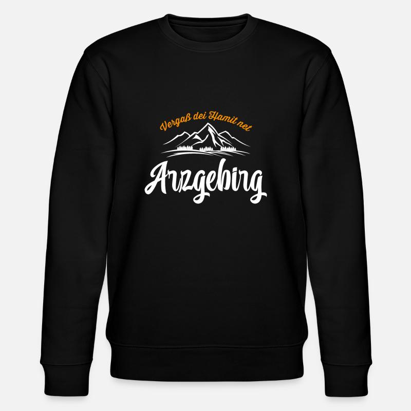 Erzgebirge Heimat - Stanley/Stella Unisex Bio-Sweatshirt CHANGER  - Schwarz