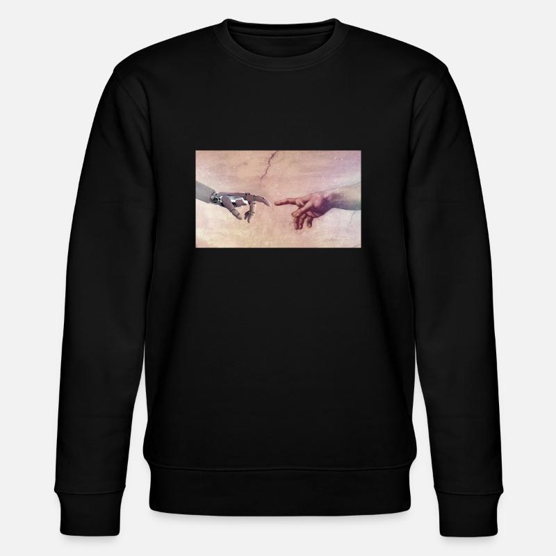 Main de robot - Sweat bio CHANGER Stanley/Stella Unisexe - noir