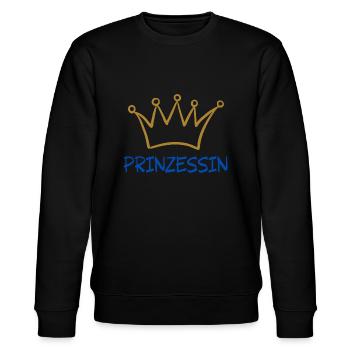 PRINZESSIN 1 - Stanley/Stella Unisex Bio-Sweatshirt CHANGER  - Schwarz - Vorne - Nik (191cm) & Marisol (170cm)