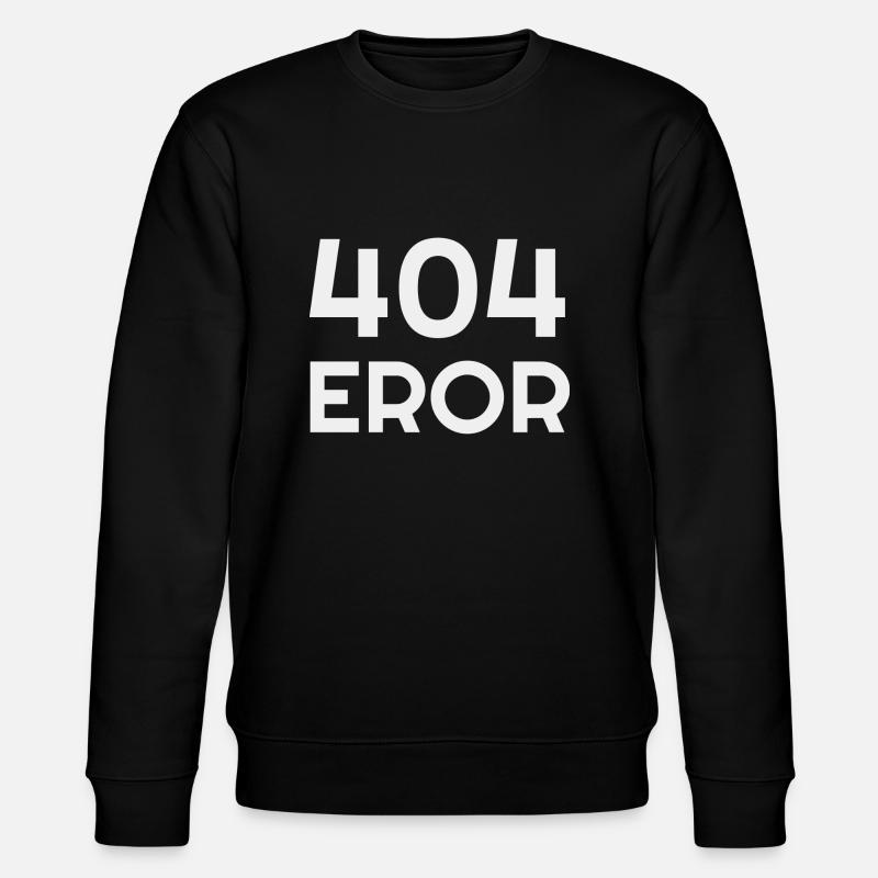 404 Error - Stanley/Stella CHANGER Unisex Organic Sweatshirt - black