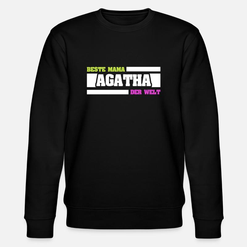 Agatha - Stanley/Stella Unisex Bio-Sweatshirt CHANGER  - Schwarz