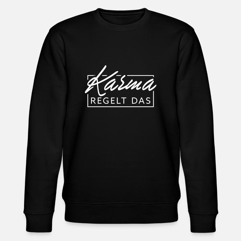 Karma regulates this - Stanley/Stella CHANGER Unisex Organic Sweatshirt - black