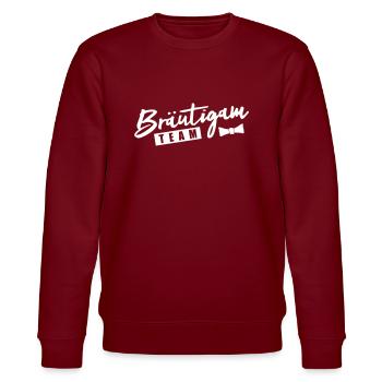 braeutigam team - Stanley/Stella Unisex Bio-Sweatshirt CHANGER  - Burgunderrot - Vorne - Nik (191cm) & Marisol (170cm)