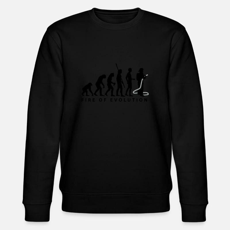 evolution_feuerwehr_2c - Stanley/Stella CHANGER Unisex Organic Sweatshirt - black