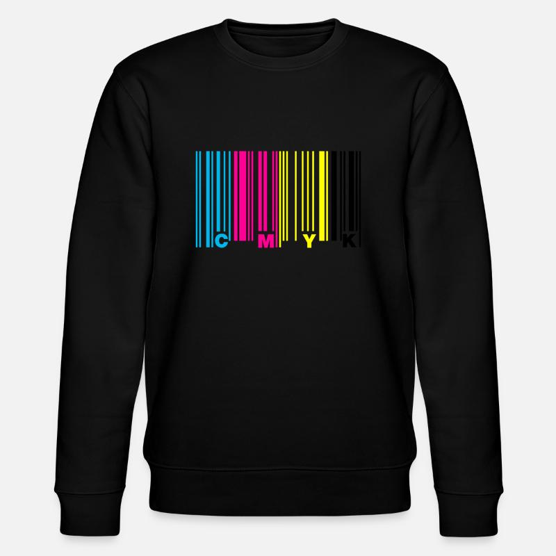 cmyk barcode - Stanley/Stella Unisex Bio-Sweatshirt CHANGER  - Schwarz