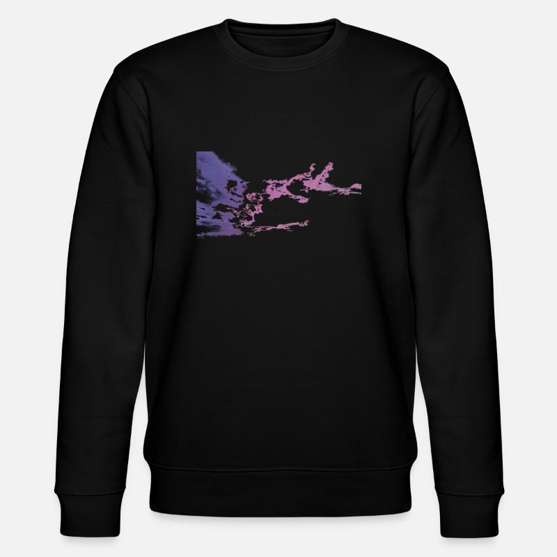 Nuages roses et violets - Sweat bio CHANGER Stanley/Stella Unisexe - noir