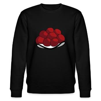 Black Forest Bollenhut Swabian motif - Stanley/Stella CHANGER Unisex Organic Sweatshirt - black - Front - Nik (191cm) & Marisol (170cm)