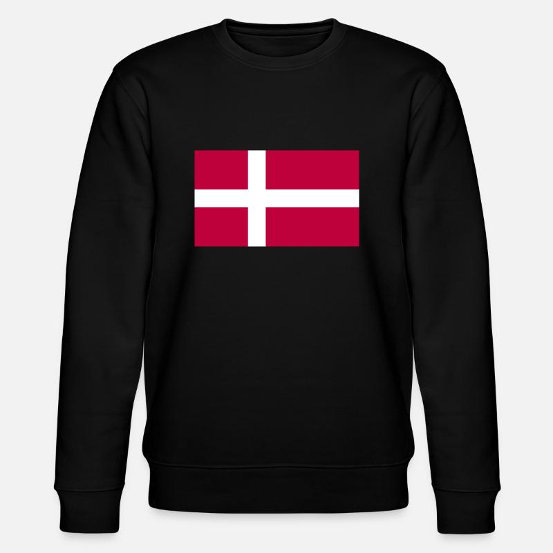 Danemark Drapeau danois Danmark Denmark - Sweat bio CHANGER Stanley/Stella Unisexe - noir