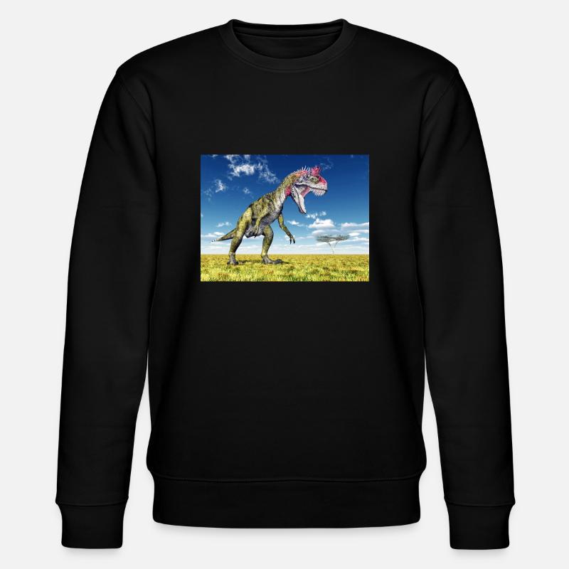 Dinosaurier Cryolophosaurus - Stanley/Stella Unisex Bio-Sweatshirt CHANGER  - Schwarz