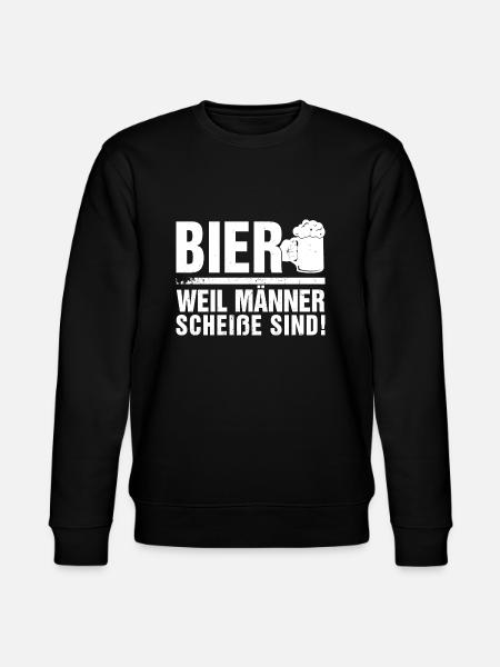 Weil männer scheiße sind - Stanley/Stella Unisex Bio-Sweatshirt CHANGER - Schwarz