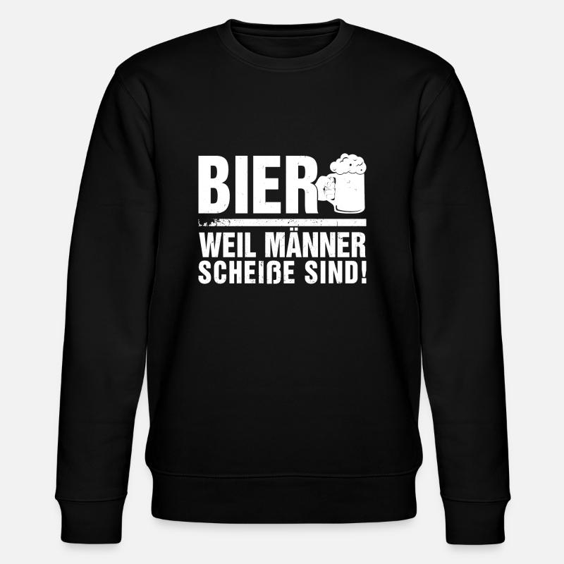 Weil männer scheiße sind - Stanley/Stella Unisex Bio-Sweatshirt CHANGER - Schwarz