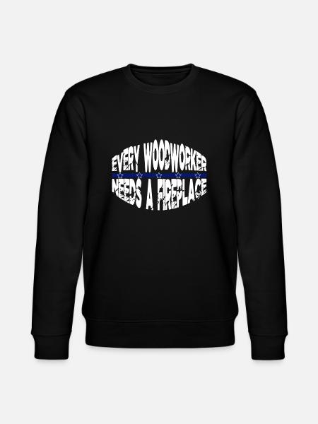 union carpenter tshirts - Stanley/Stella CHANGER Unisex Organic Sweatshirt - black