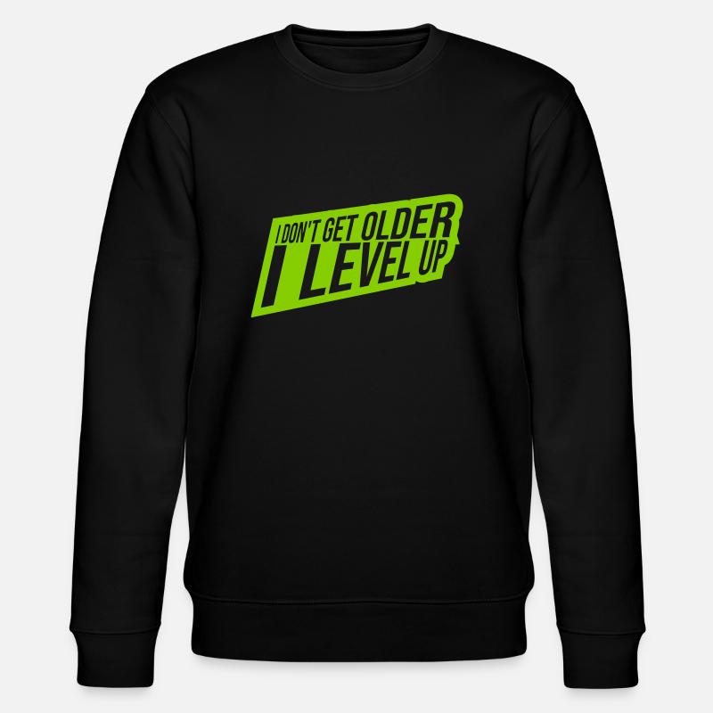 get older level up - Stanley/Stella Unisex Bio-Sweatshirt CHANGER  - Schwarz