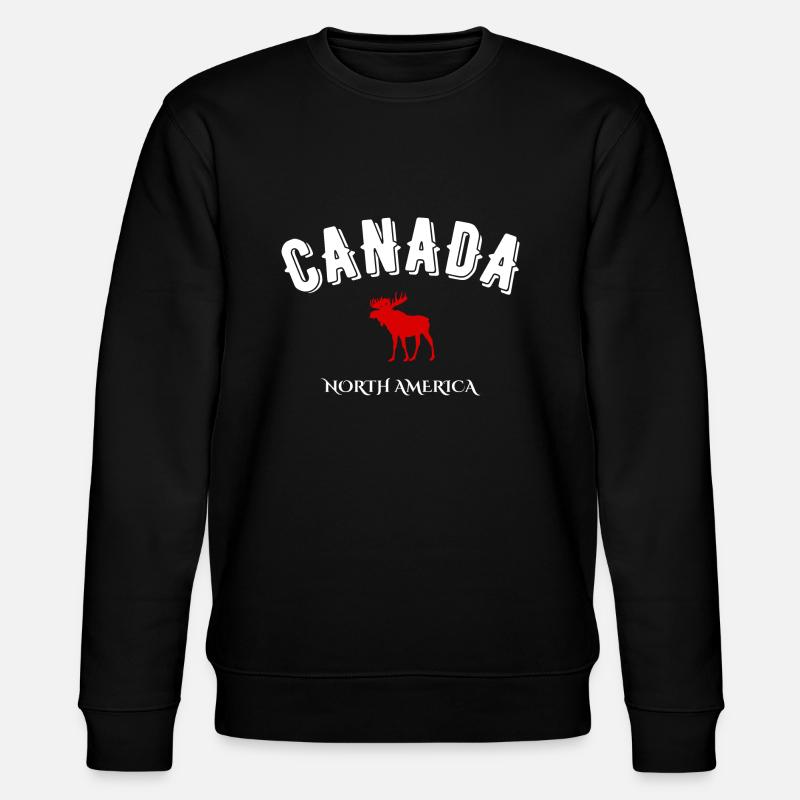 Canada north america - Stanley/Stella CHANGER Unisex Organic Sweatshirt - black