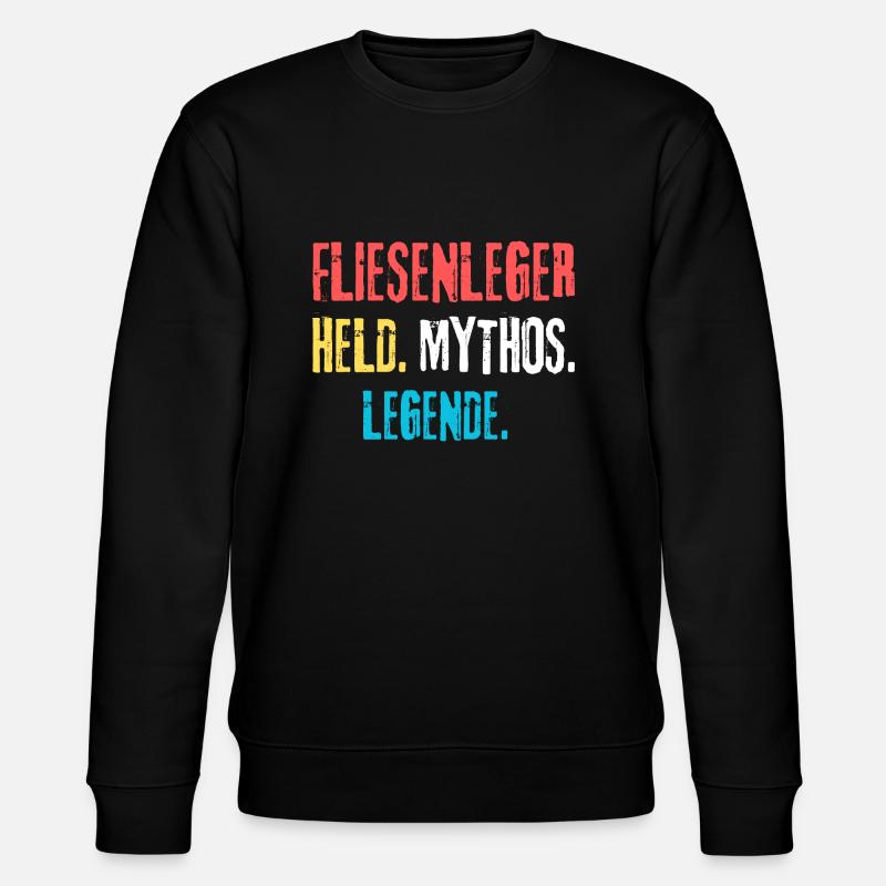 fliesenleger Handwerker - Stanley/Stella Unisex Bio-Sweatshirt CHANGER  - Schwarz
