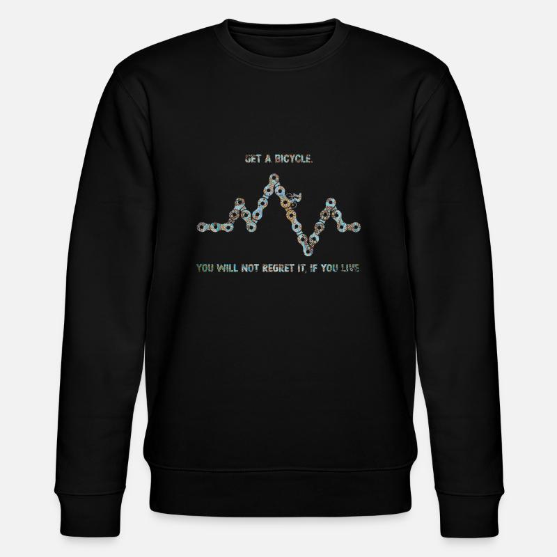 Get a Bicycle - Stanley/Stella CHANGER Unisex Organic Sweatshirt - black