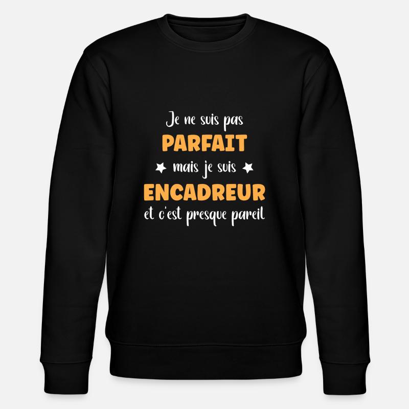 encadreur - Sweat bio CHANGER Stanley/Stella Unisexe - noir