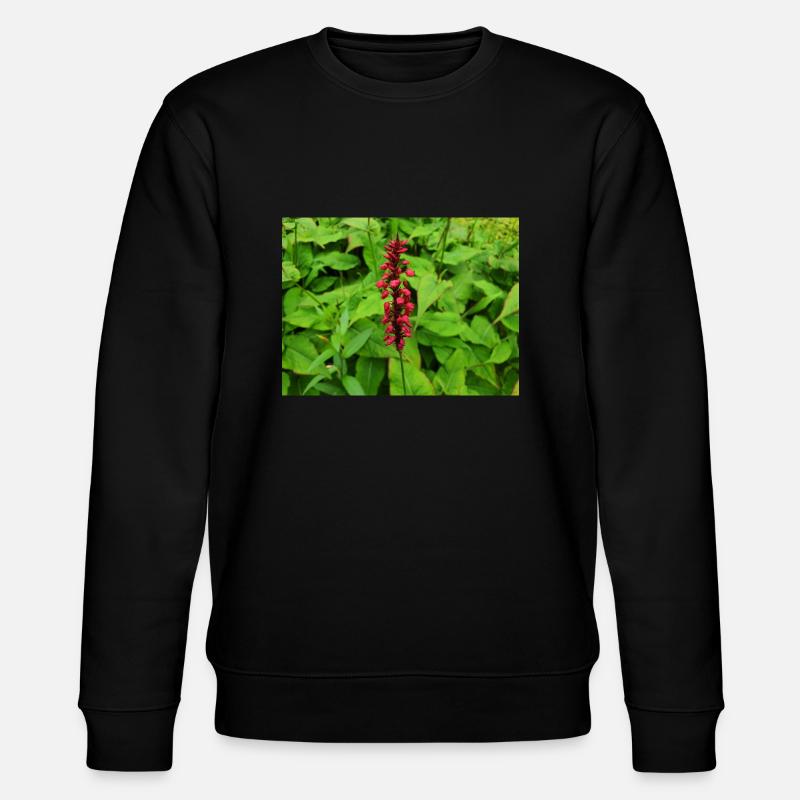 Gebirgsvlies Persicaria amplexicaulis - Stanley/Stella Unisex Bio-Sweatshirt CHANGER  - Schwarz