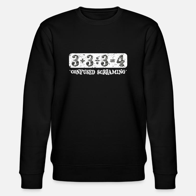 Addition Division Subtraction Equals - Stanley/Stella CHANGER Unisex Organic Sweatshirt - black