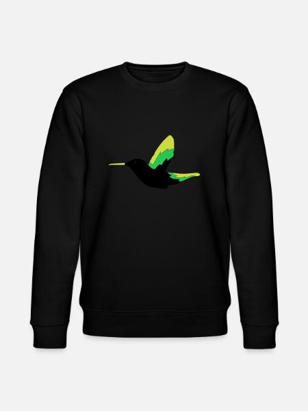Hummingbird Bird - Stanley/Stella CHANGER Unisex Organic Sweatshirt - black