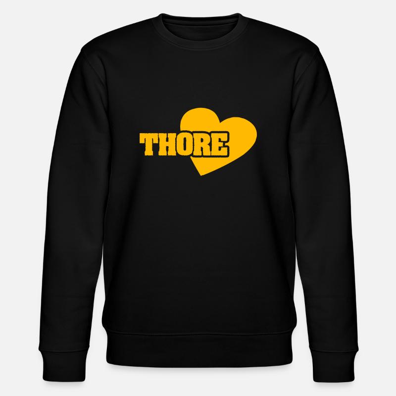 Geschenk für Thore - Stanley/Stella Unisex Bio-Sweatshirt CHANGER  - Schwarz