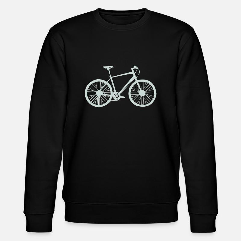 fahrrad rad - Stanley/Stella Unisex Bio-Sweatshirt CHANGER  - Schwarz