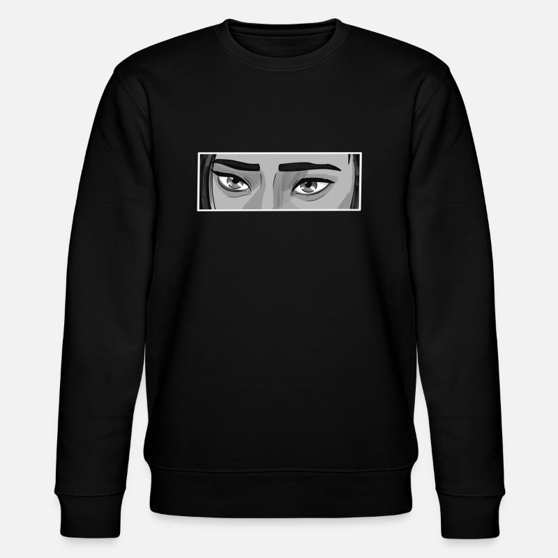 Cait Yeux BW - Sweat bio CHANGER Stanley/Stella Unisexe - noir