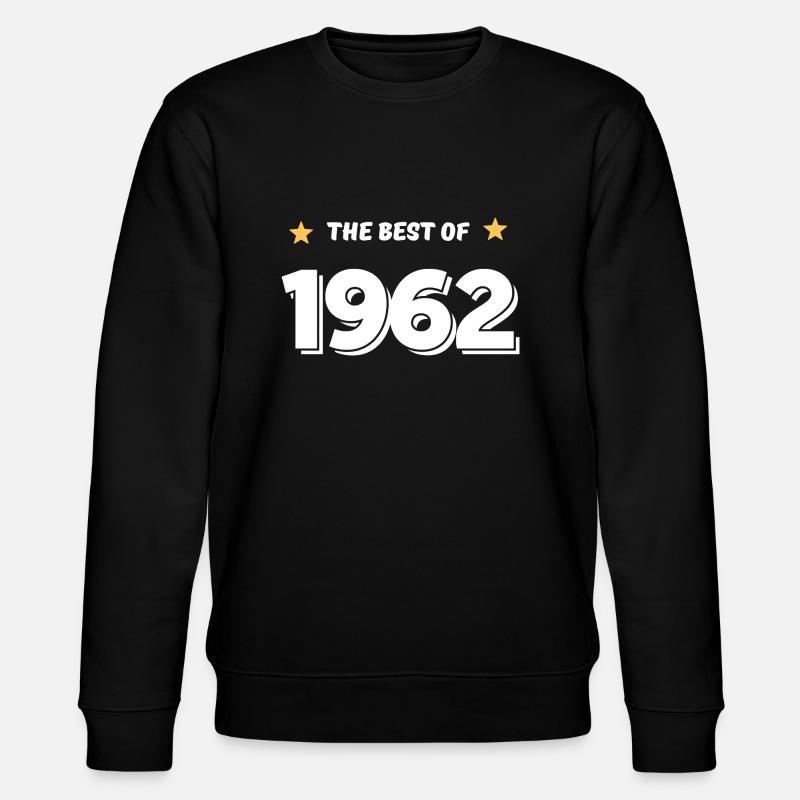 Das Beste von 1962 - Stanley/Stella Unisex Bio-Sweatshirt CHANGER  - Schwarz