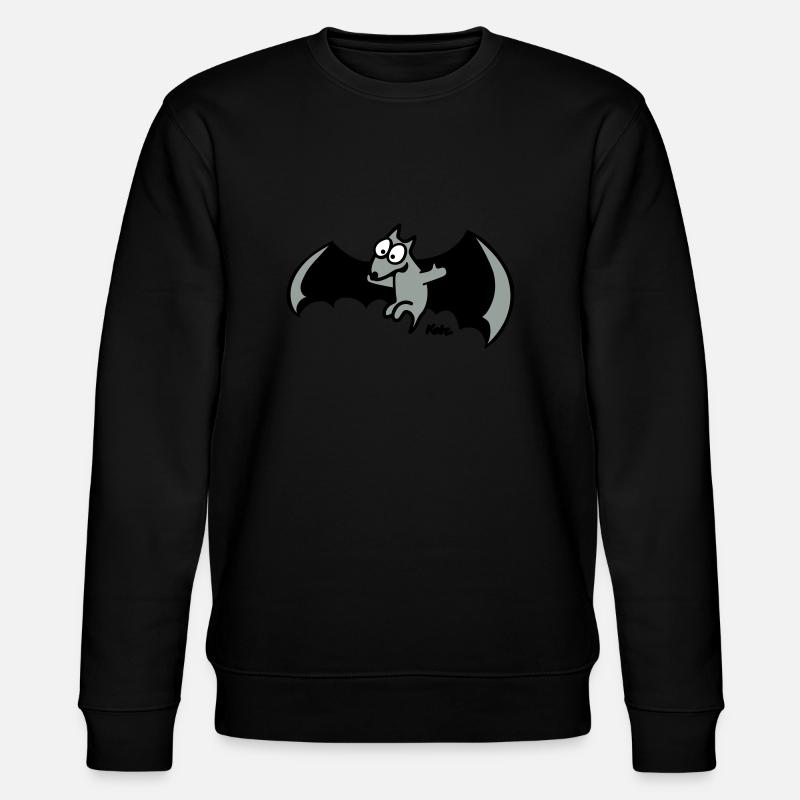 flying fox (c) - Stanley/Stella CHANGER Unisex Organic Sweatshirt - black