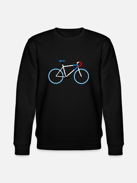 08-30 Fahrrad Fixie - Stanley/Stella Unisex Bio-Sweatshirt CHANGER  - Schwarz