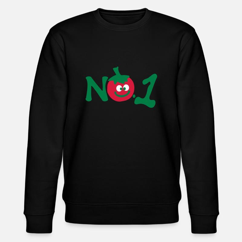 Nummer 1 tomate - Stanley/Stella Unisex Bio-Sweatshirt CHANGER  - Schwarz