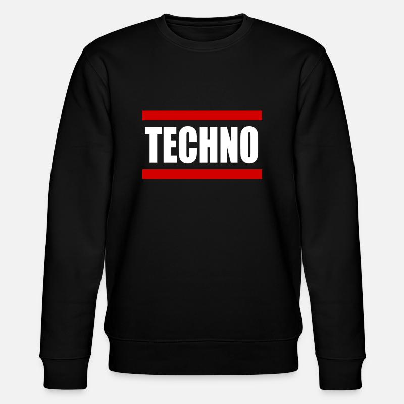 Techno Rave Musik - Stanley/Stella Unisex Bio-Sweatshirt CHANGER  - Schwarz
