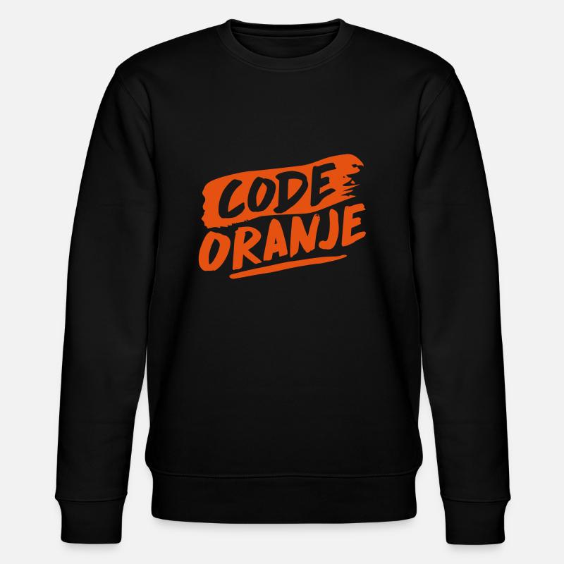 Code orange - Stanley/Stella CHANGER Unisex Organic Sweatshirt - black