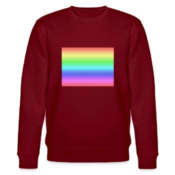 Regenbogen - Stanley/Stella Unisex Bio-Sweatshirt CHANGER  - Burgunderrot - Vorne - Nik (191cm) & Marisol (170cm)