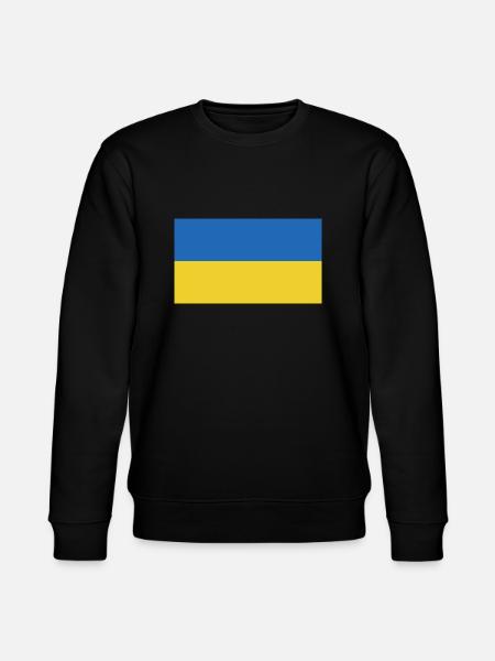 ukraine flag - Stanley/Stella CHANGER Unisex Organic Sweatshirt - black