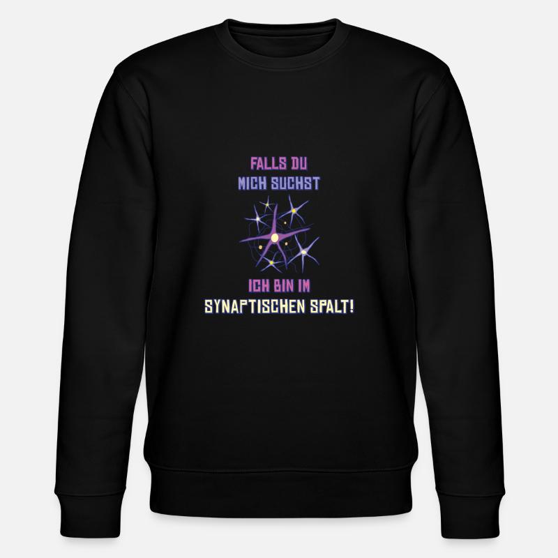 synaptischer spalt - Stanley/Stella Unisex Bio-Sweatshirt CHANGER  - Schwarz