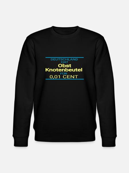 Plastiktüte - Tüten Spruch - Stanley/Stella Unisex Bio-Sweatshirt CHANGER  - Schwarz