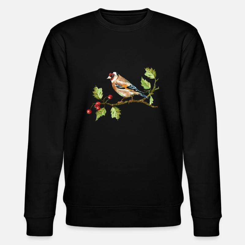 Bunter Vogel - Stanley/Stella Unisex Bio-Sweatshirt CHANGER  - Schwarz
