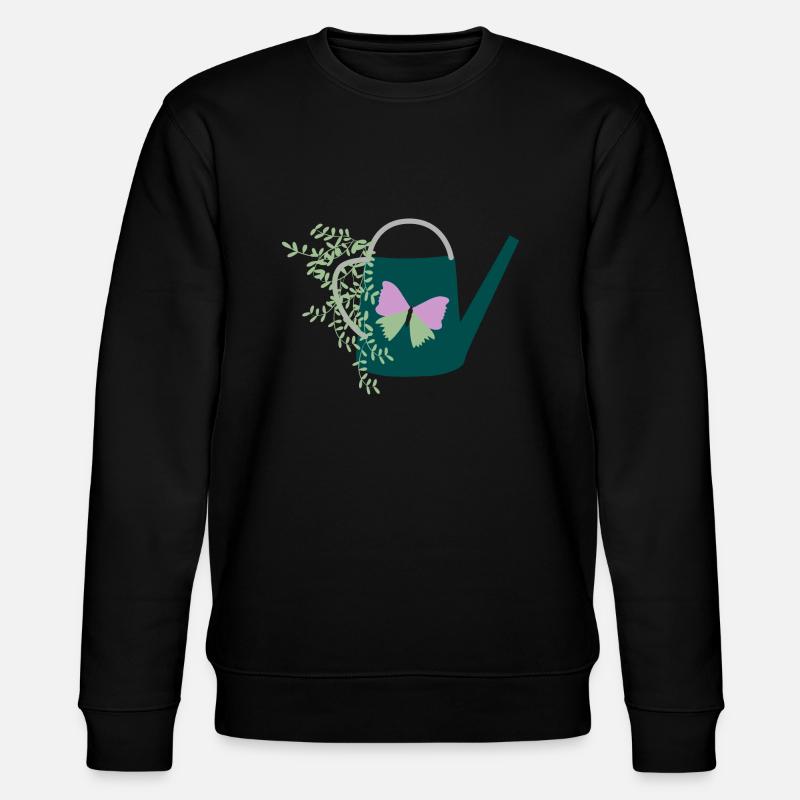 Schmetterlingsgarten - Stanley/Stella Unisex Bio-Sweatshirt CHANGER  - Schwarz