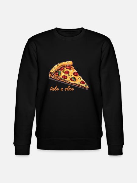 Liebe zur Pizza - Stanley/Stella Unisex Bio-Sweatshirt CHANGER - Schwarz