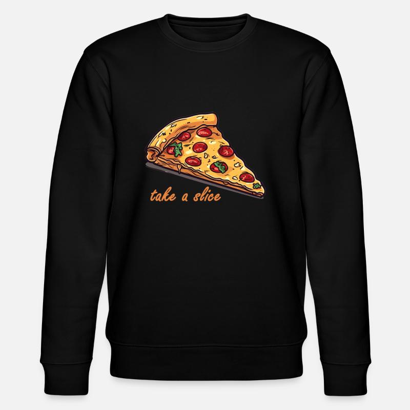 Love for Pizza - Stanley/Stella CHANGER Unisex Organic Sweatshirt - black