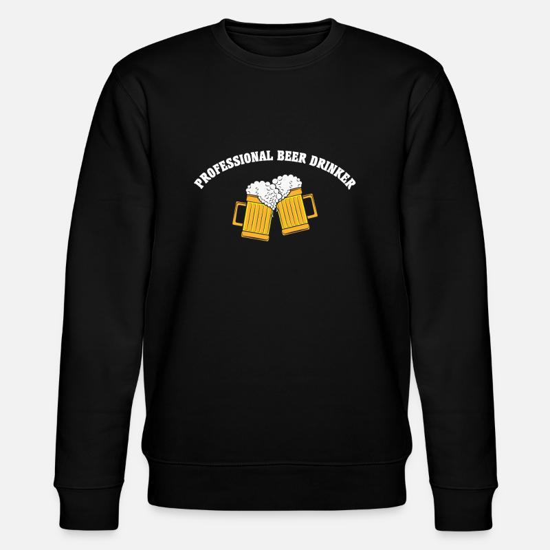 Professional beer drinker - Stanley/Stella CHANGER Unisex Organic Sweatshirt - black