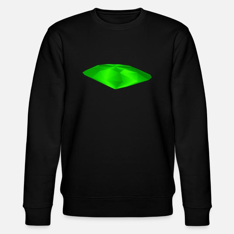 Pierre précieuse verte - Sweat bio CHANGER Stanley/Stella Unisexe - noir