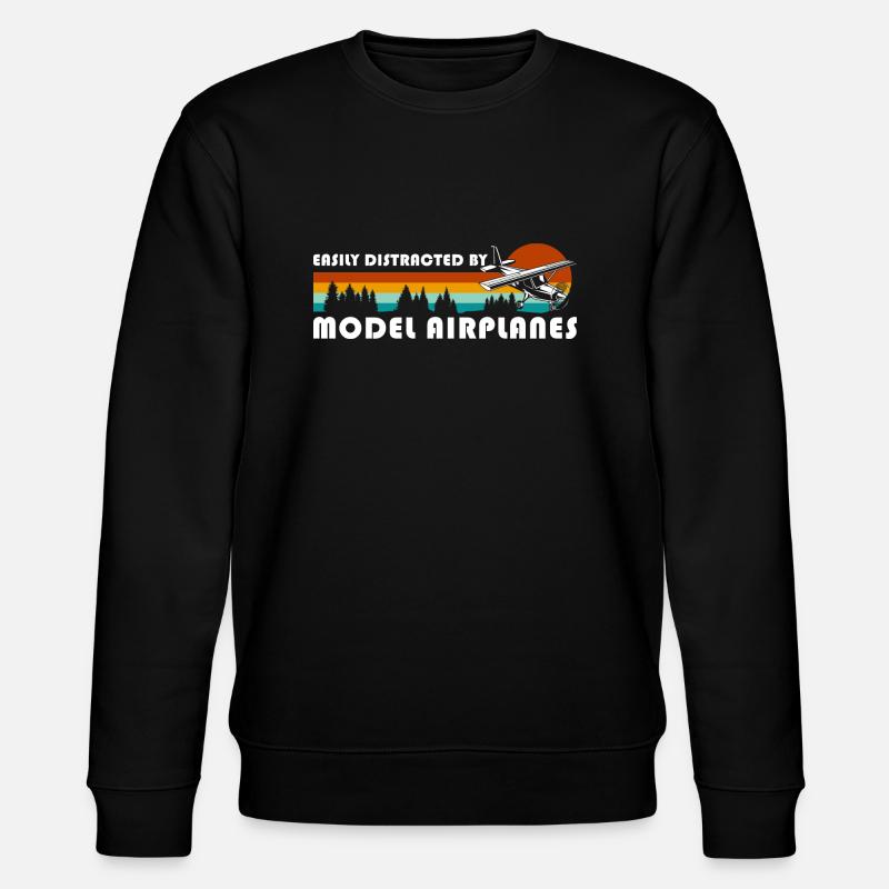Modellflug Modellbau - Stanley/Stella Unisex Bio-Sweatshirt CHANGER  - Schwarz
