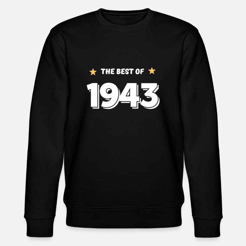 Das Beste von 1943 - Stanley/Stella Unisex Bio-Sweatshirt CHANGER  - Schwarz