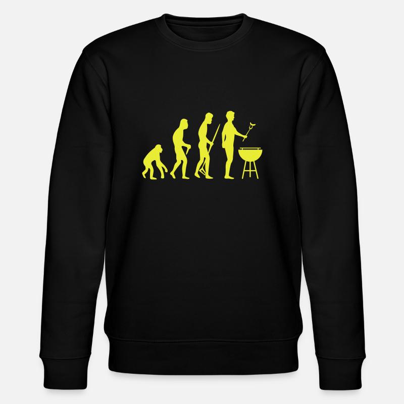 Grill BBQ Evolution - Stanley/Stella Unisex Bio-Sweatshirt CHANGER  - Schwarz
