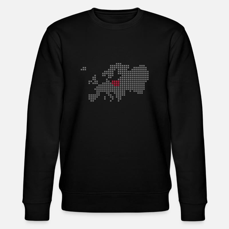 Polen - Stanley/Stella Unisex Bio-Sweatshirt CHANGER  - Schwarz