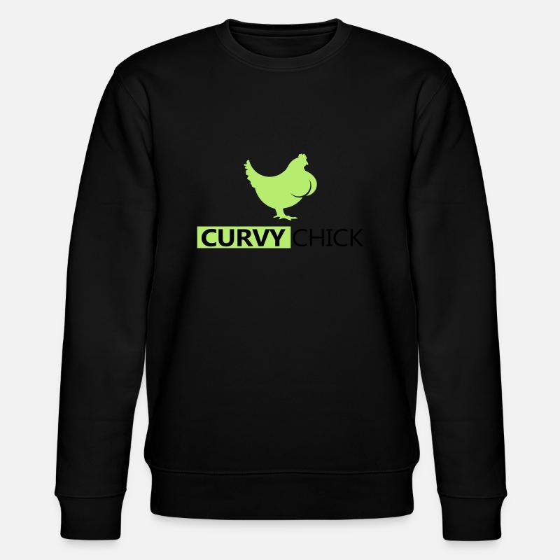 Curvy Chick - Stanley/Stella CHANGER Unisex Organic Sweatshirt - black