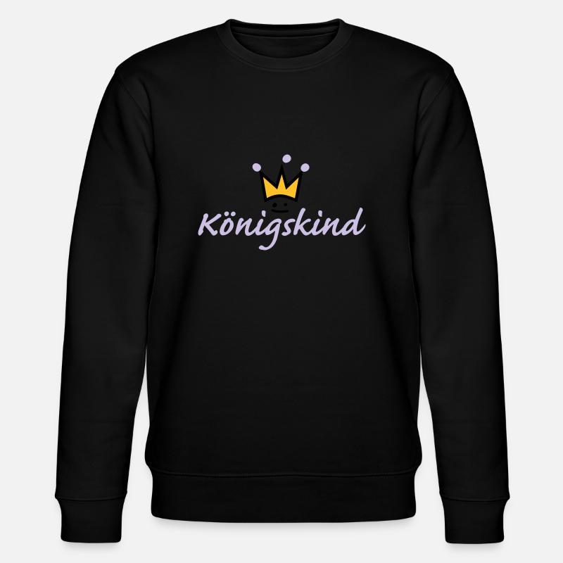 Königskind (b) - Stanley/Stella Unisex Bio-Sweatshirt CHANGER  - Schwarz