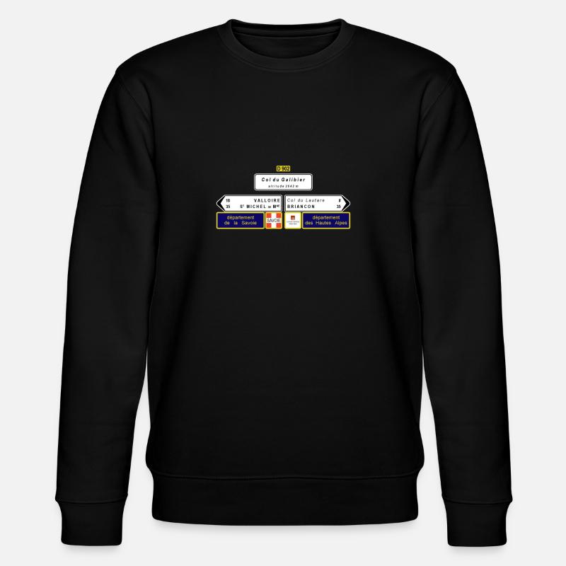 Col du Galibier - Stanley/Stella Unisex Bio-Sweatshirt CHANGER  - Schwarz